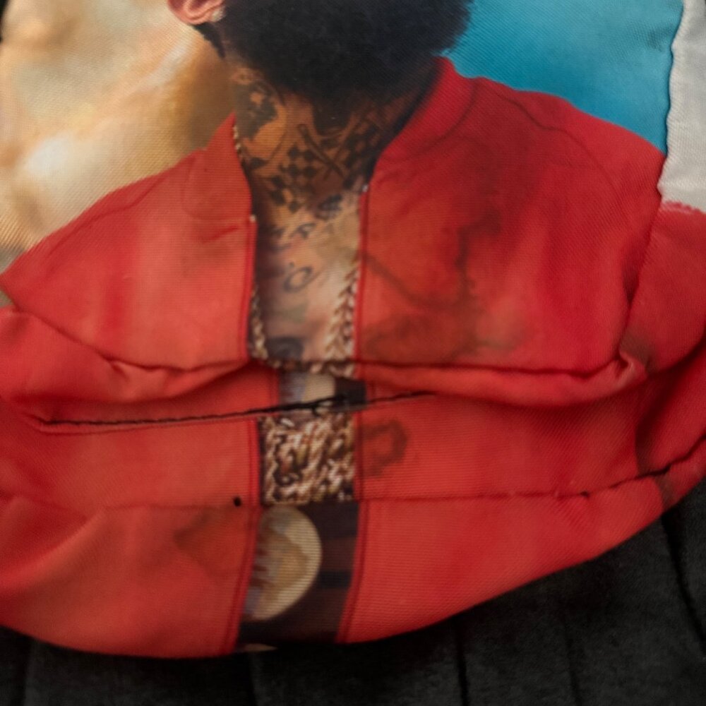 Nipsey Hussle Print Sling Backpack With Front Poc… - image 2